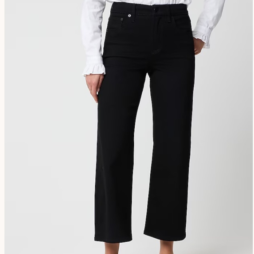 J. Crew Factory Wide Leg Crop Jeans